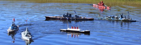 Model boat fleet fun