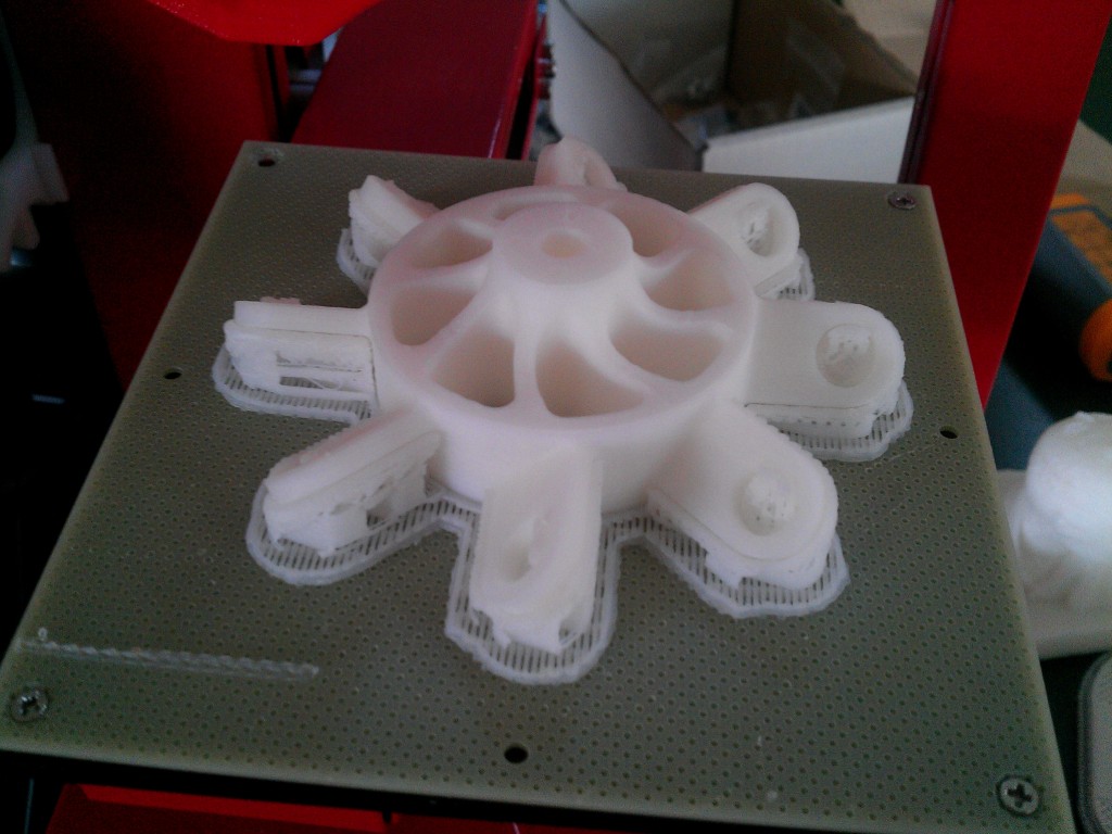 Freshly printed Mecanum Wheel Hub