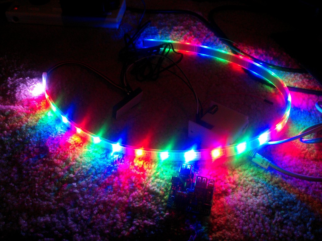 Initial test of the LED strip