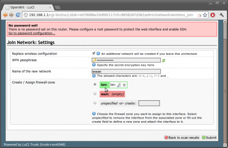 Configuring the WiFi of the router 3