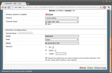 Configuring the WiFi of the router 4